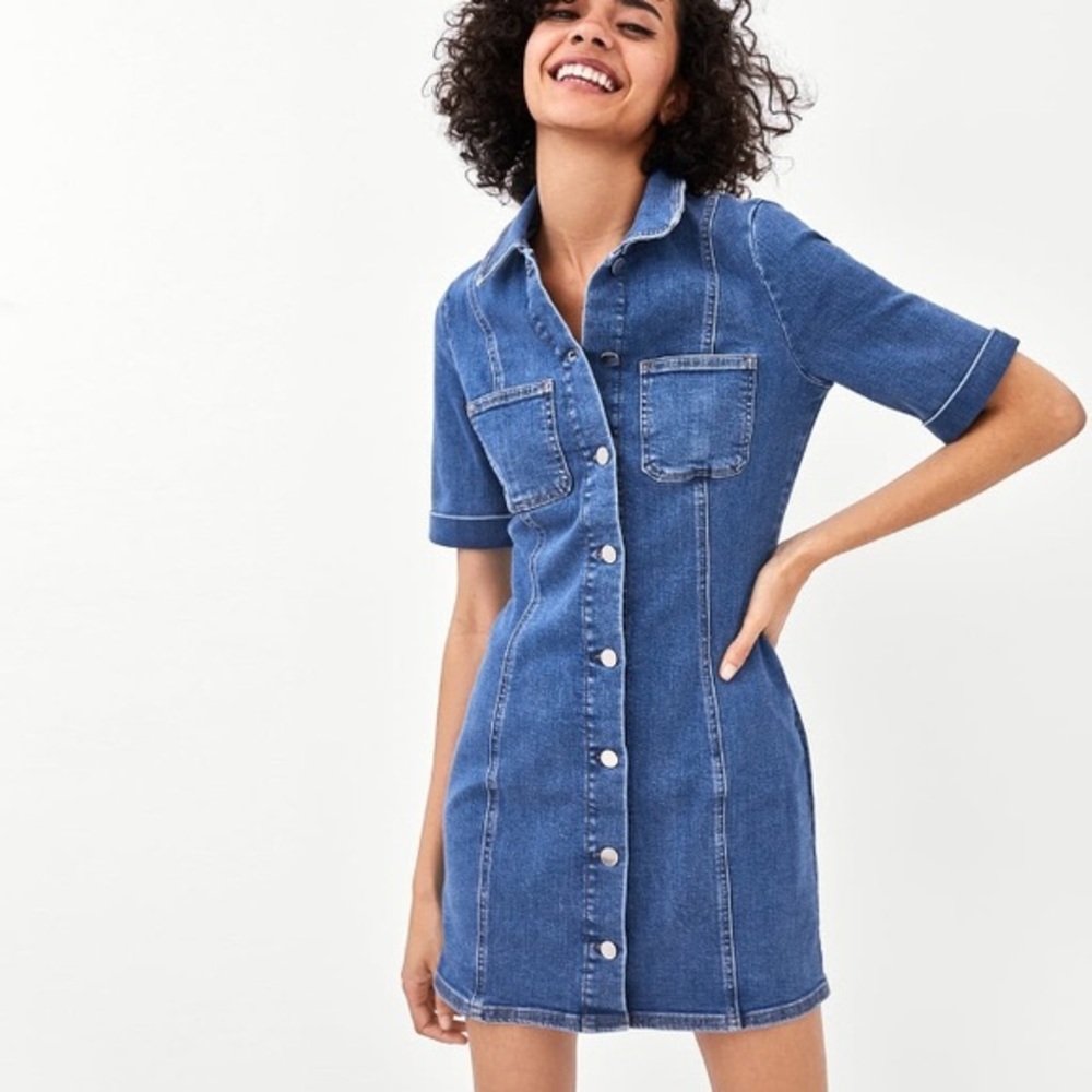 Zara Denim Mini Dress